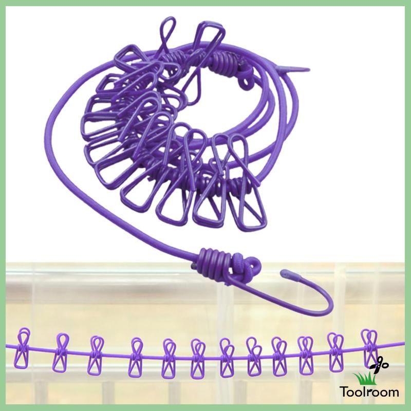 Dây Phơi Quần Áo Co Giãn Tiện Dụng Cho Sân Vườn / Du Lịch