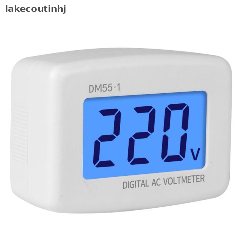 Vôn Kế Điện Tử AC 80-300V Phích Cắm US DM55-1