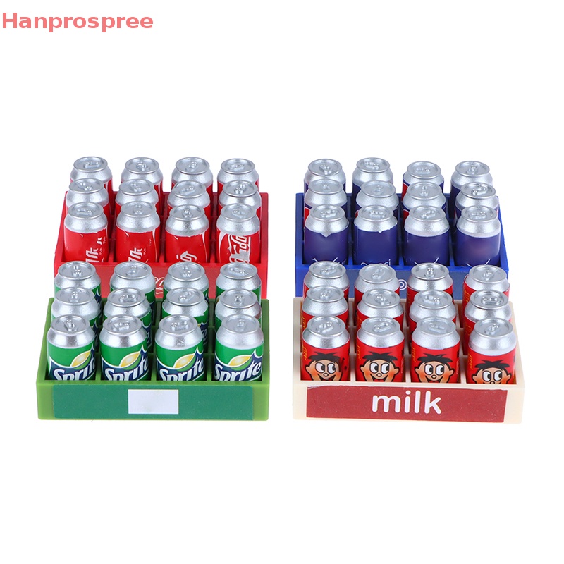 Bộ Hộp Đồ Uống Mini 1: 12 Dùng Để Trang Trí Nhà Búp Bê