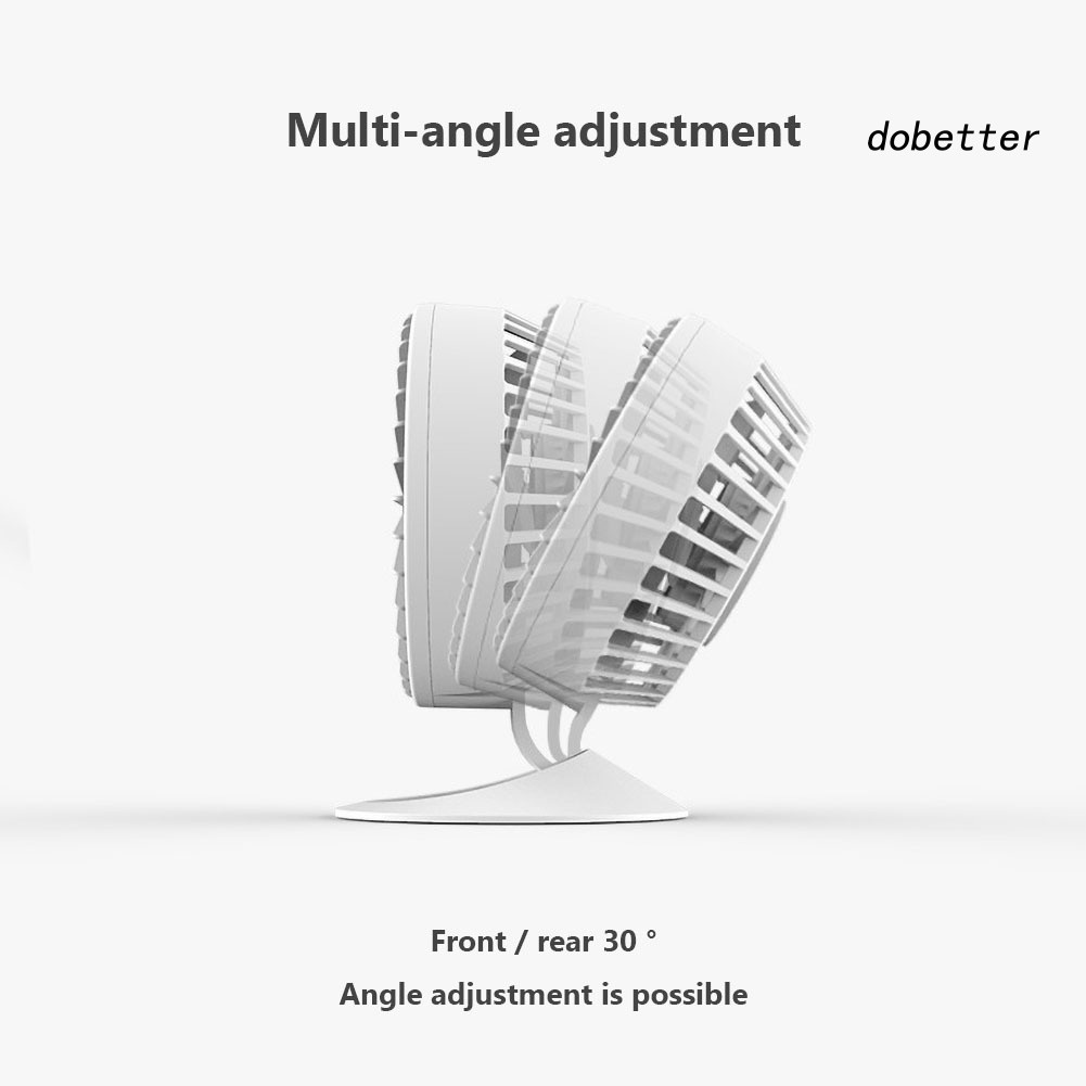 Quạt Làm Mát Mini Để Bàn 3 Tốc Độ Tùy Chỉnh Không Gây Tiếng Ồn Kèm Sạc USB Tiện Dụng Cho Gia Đình / Văn Phòng