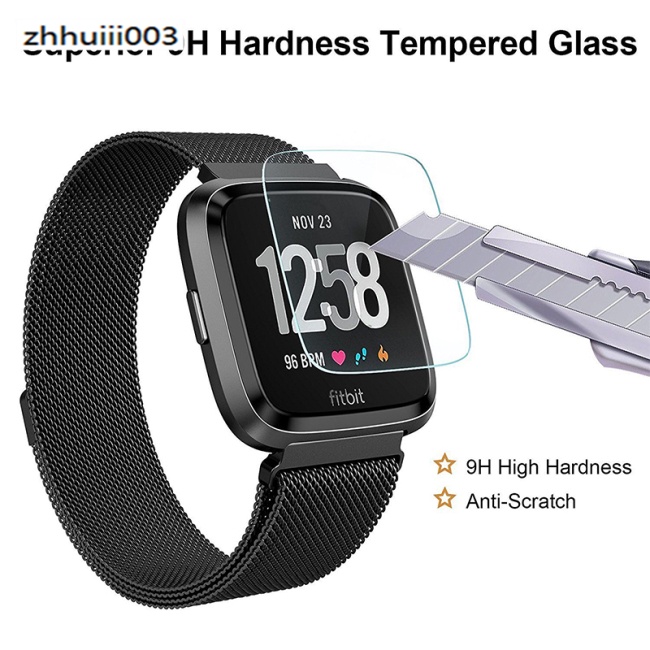 Set 1 / 2 Kính Cường Lực Siêu Mỏng Bảo Vệ Màn Hình Cho Đồng Hồ Thông Minh Fitbit Versa