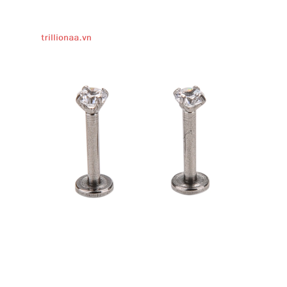 Set 2 Khuyên Môi / Môi Bằng Thép Phẫu Thuật