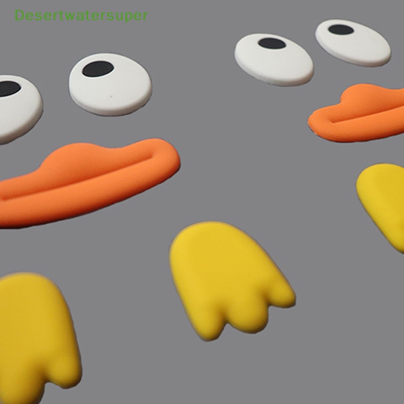 Dsvn Phụ Kiện Trang Trí Điện Thoại Hình Vịt Con Hoạt Hình Ba Chiều diy Bằng Silicon