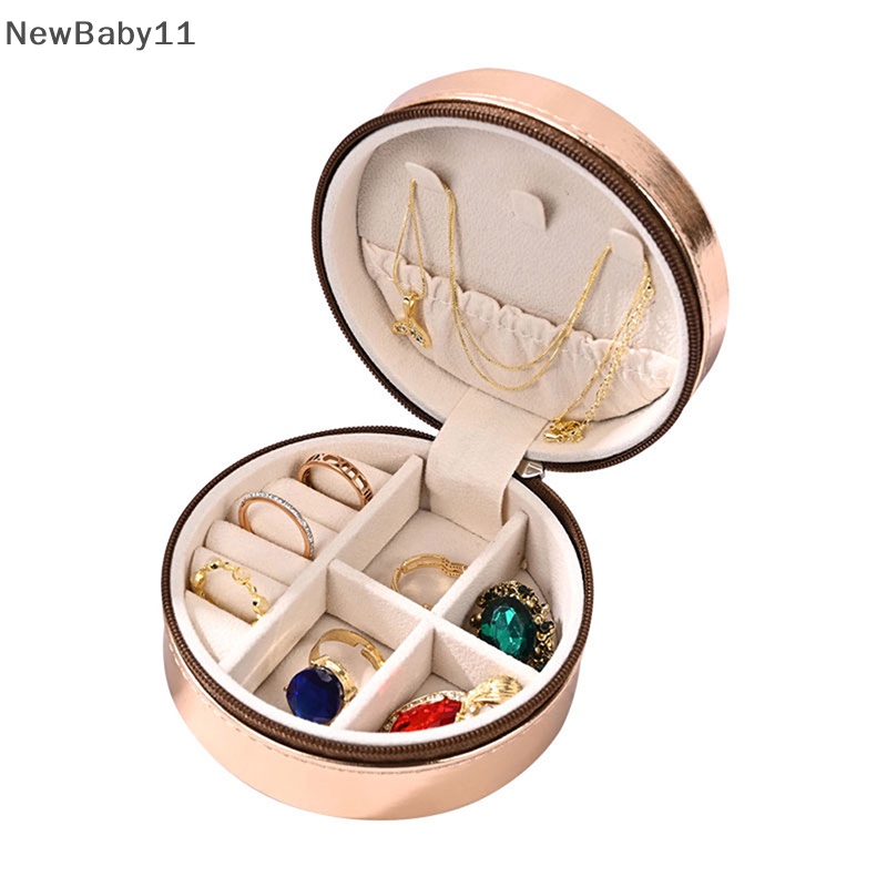 Hộp Đựng Trang Sức Hình Tròn Tiện Dụng Khi Đi Du Lịch