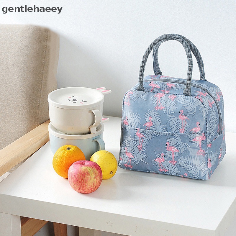 Túi Vải Canvas Cách Nhiệt Đựng Hộp Cơm Trưa Đa Năng Tiện Dụng Cho Nữ / Trẻ Em