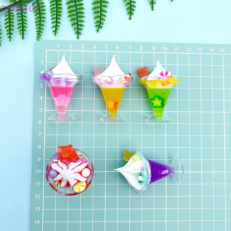 Cooltoy 1 Đồ trang trí Ly Kem / Gấu / Kèn Trumpet Trang Trí Tiểu Cảnh / Nhà Búp Bê