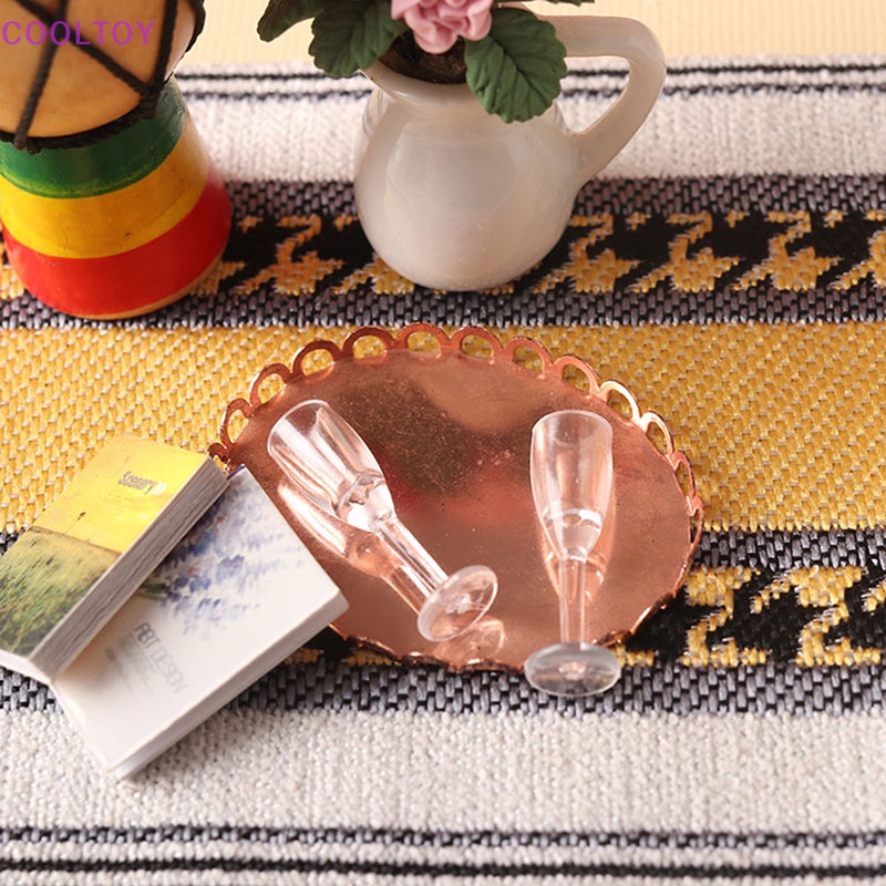 Set 4 Ly Nhựa Uống Rượu Mini Trang Trí Nhà Búp Bê