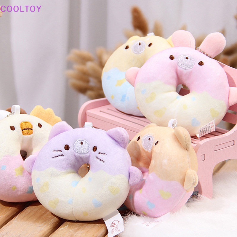 Cooltoy Đồ Chơi Nhồi Bông Hình Bánh Donut Mềm Mại Treo Chìa Khóa Trang Sức Cho Bé