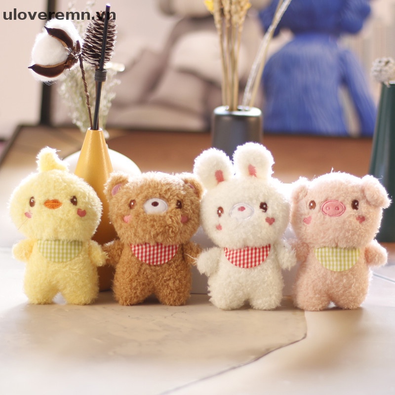Móc Khóa Hình Gà Con Nhồi Bông Dễ Thương