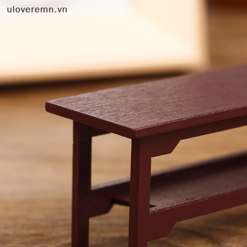 1 Bàn Gỗ Mini Tỉ Lệ 1 / 12 Trang Trí Nhà Búp Bê