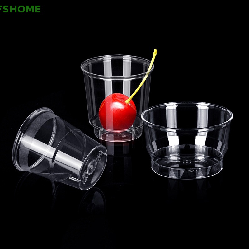 Set 20 / 25 Cốc Nhựa Mini Trong Suốt Dùng Một Lần Tiện Dụng Mới