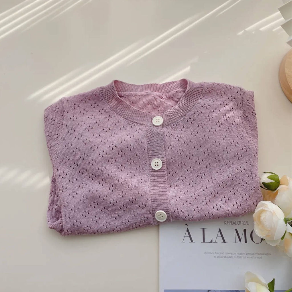 Áo Khoác Chống Nắng Siêu Nhẹ Thoáng Khí Dễ Thương Cho Bé Gái