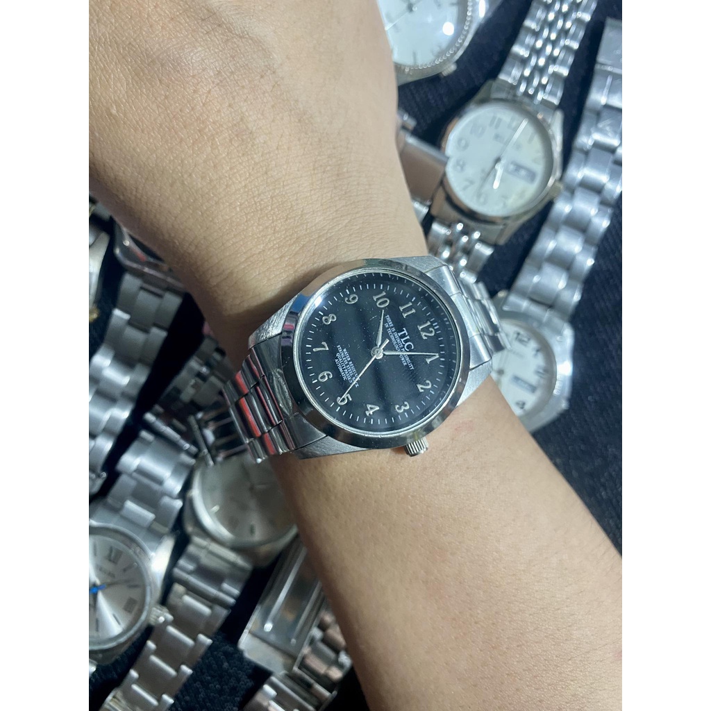 Đồng hồ nam, nữ size trung 34mm-38mm cho nam tay nhỏ, nữ tay to mẫu phổ thông hàng 2hand, vintage bãi Nhật