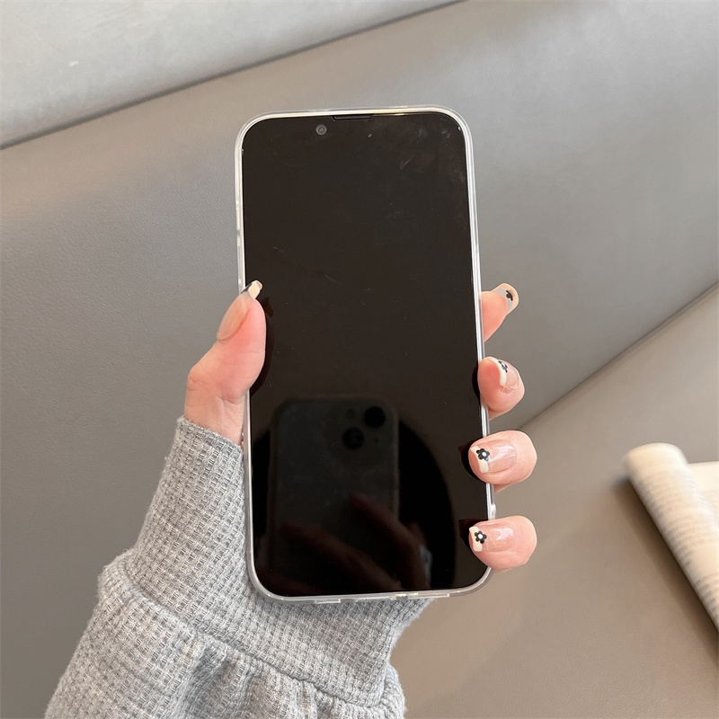 Ốp Điện Thoại Mềm Trong Suốt Chống Sốc Họa Tiết Bướm Và Hoa Hồng Dành Cho iPhone 14 13 12 11 Pro Max 14 Plus