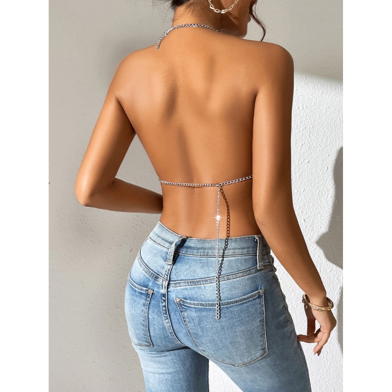 Áo Hai Dây Ôm Dáng Đính Đá Lấp Lánh Thời Trang Mùa Hè Cho Nữ