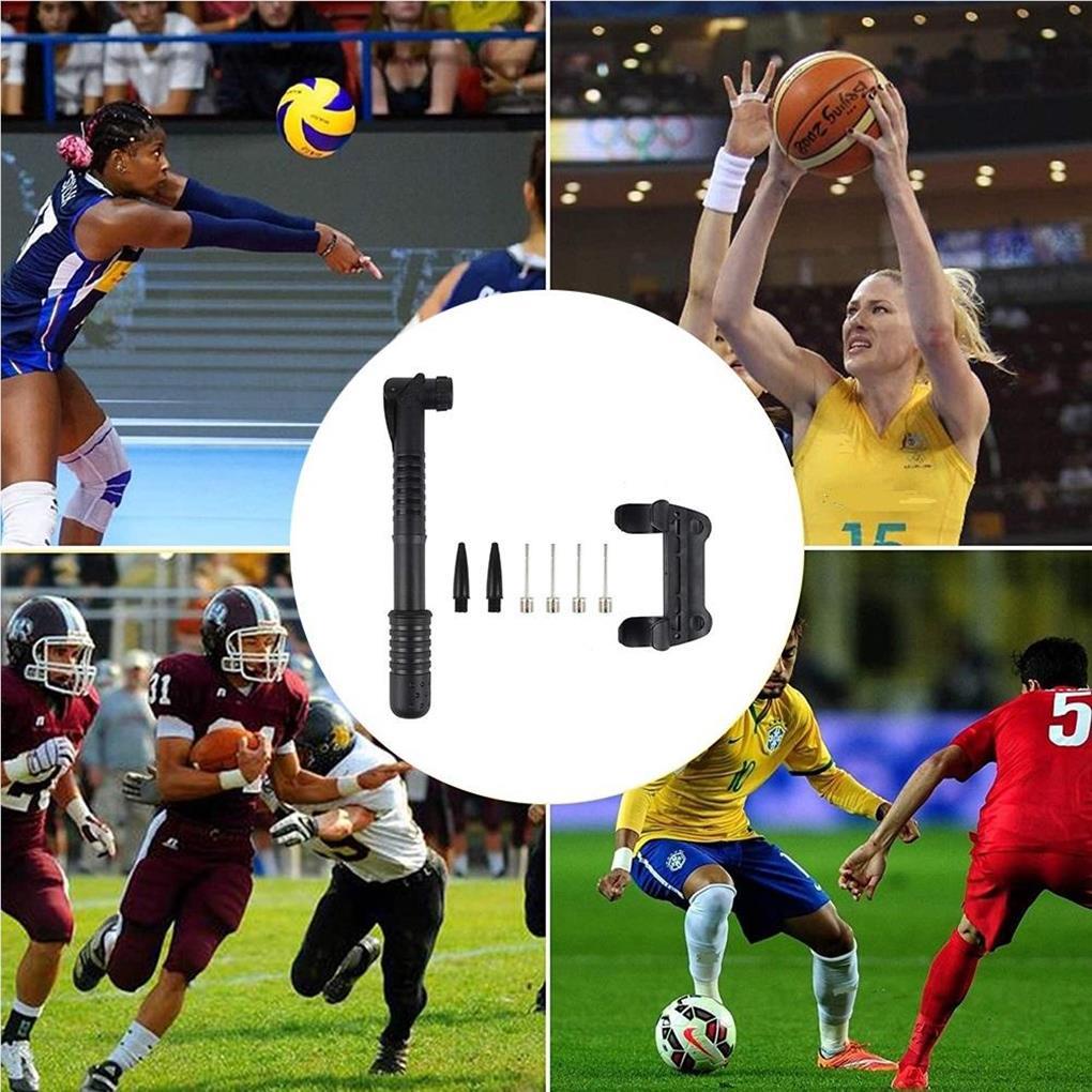 Dụng Cụ Bơm Bánh Xe 2 Đầu Phun Bằng Kim Loại Nhỏ Gọn Dành Cho Bóng Đá / Bóng Rổ / Bóng Đá