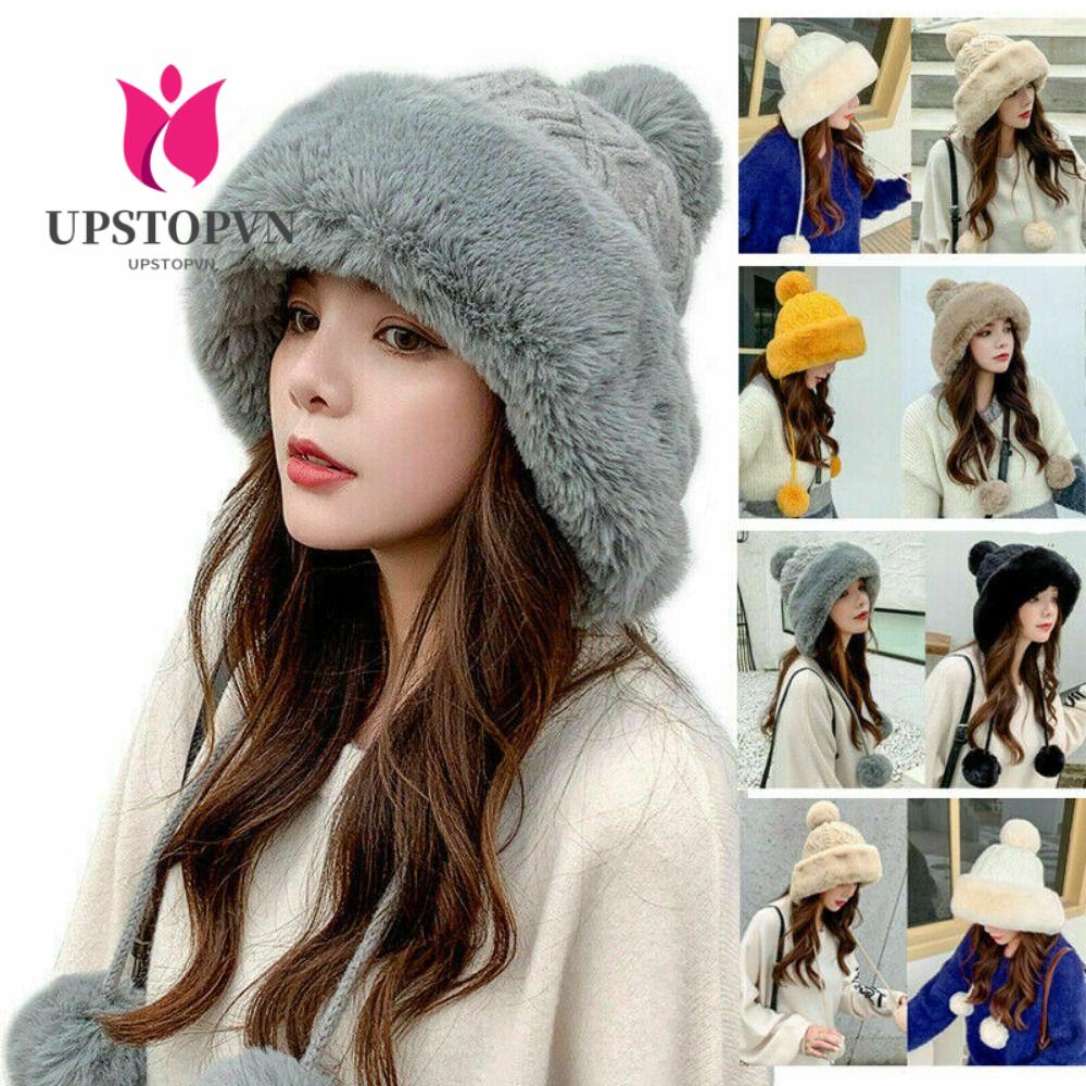 Mũ Len Trùm Đầu Chống Lạnh Thời Trang Cho Nữ