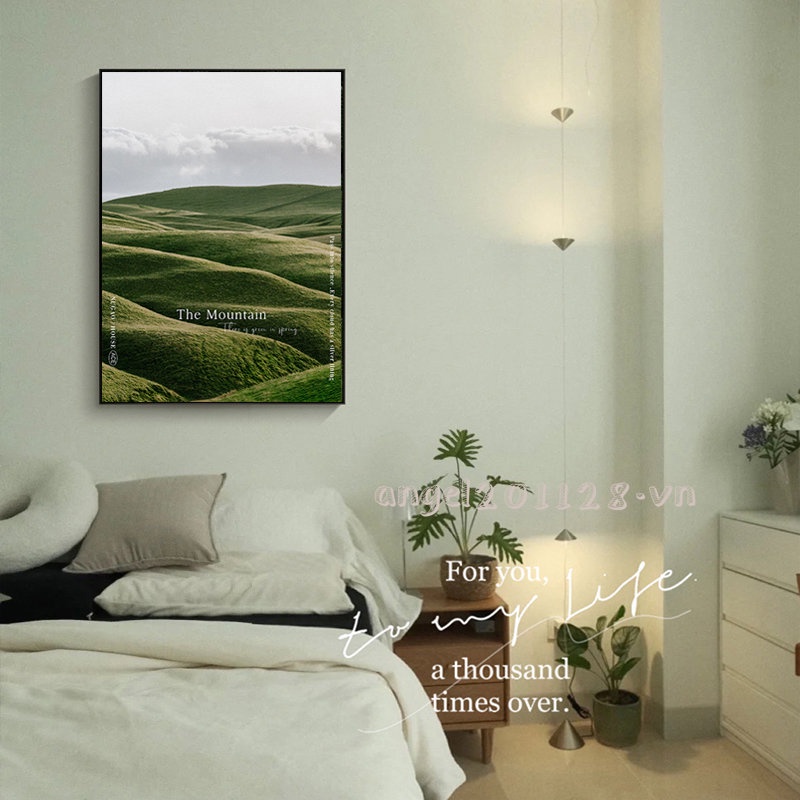 Tranh Treo Tường Hình Đám Mây Trắng Phong Cách Bắc Âu Trang Trí Nội Thất