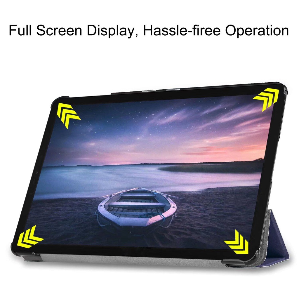 Bao Da Máy Tính Bảng PU Nắp Lật Nam Châm Chống Rơi Có Giá Đỡ Cho Samsung Galaxy Tab S4 10.5 inch SM-T830 SM-T835