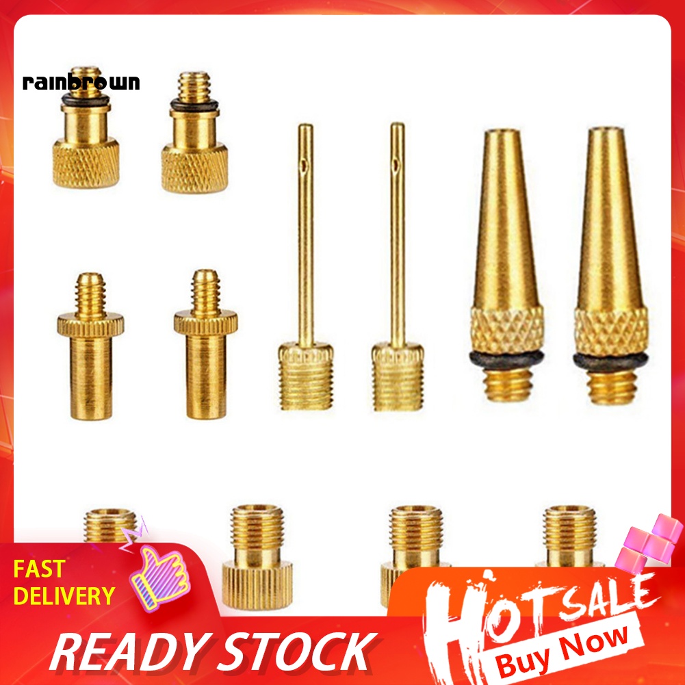 Bộ 12 Đầu Van Bơm Hơi Bánh Xe Đạp SV DV