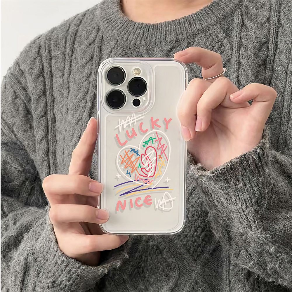 ✅Ốp Điện Thoại Mềm Chống Sốc Họa Tiết Graffiti 13 Kiểu Đơn Giản Cho Iphone 116 12 78 14pro 25VS