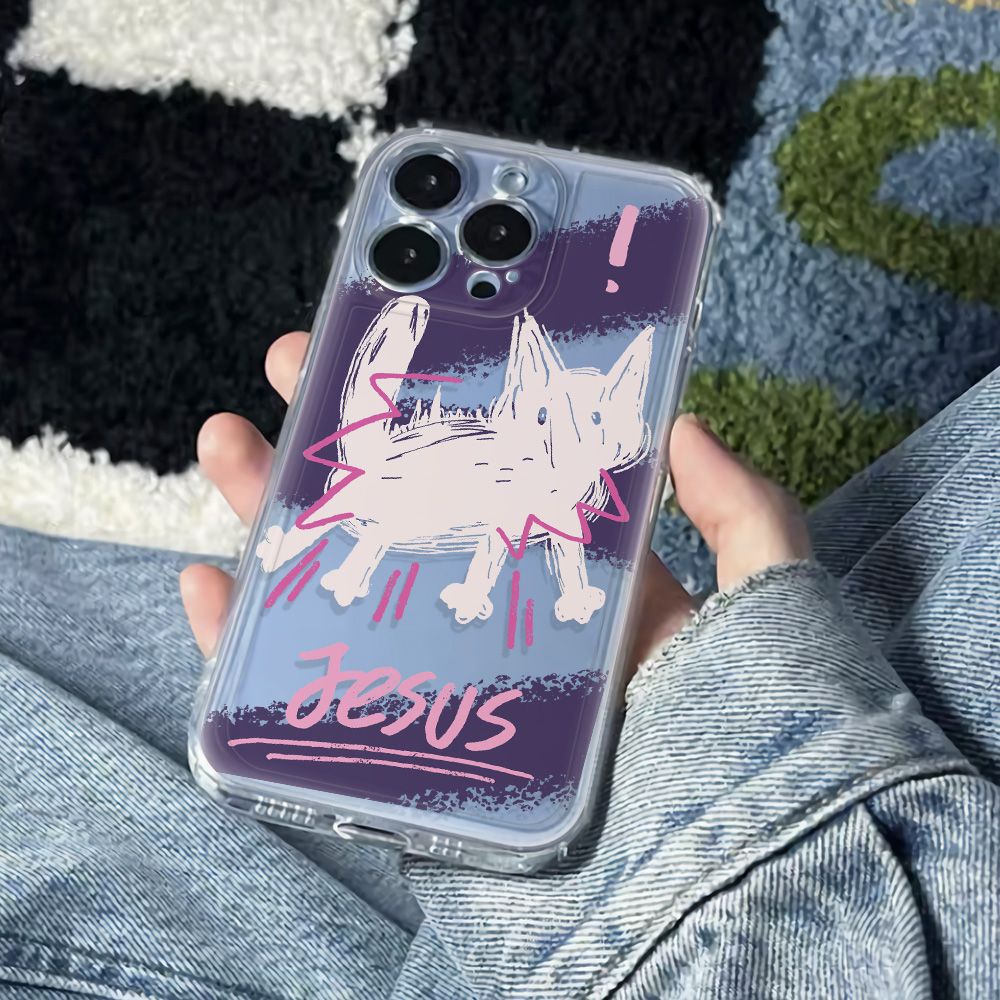 ✅Ốp Điện Thoại Dẻo Họa Tiết Chú Mèo Dễ Thương Chống Sốc Cho Iphone12Plus786In 13 max14pro 5UNS 11 Kiểu