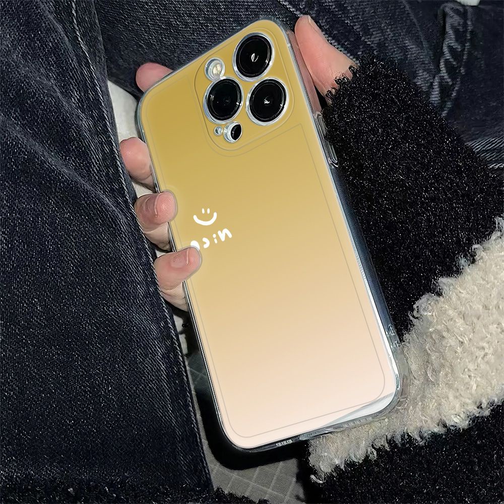 ✅Ốp Điện Thoại Mềm Chống Sốc In Hình Mặt Cười 78 Cho Iphone 12 13 6In14Pro 11 BAC6