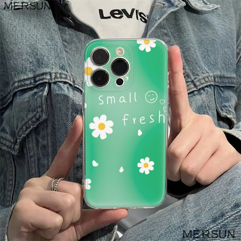 ✅Ốp Điện Thoại Dẻo Họa Tiết Hoa Cúc Xinh Xắn Chống Sốc Cho Iphone126In11Plusmax 78 13Pro