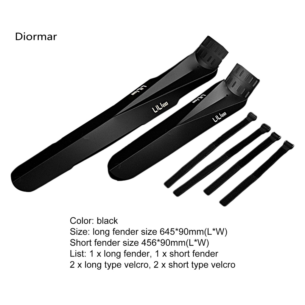 Dio Tấm Chắn Bùn Chống Thấm Nước Siêu Bền Dễ Lắp Đặt Có Thể Điều Chỉnh Dành Cho Xe Đạp Leo Núi