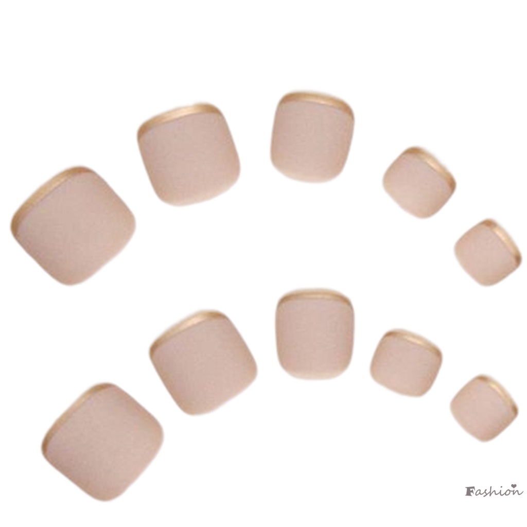 Phụ Kiện Trang Trí Móng Chân Giả Màu Sắc Xinh Xắn