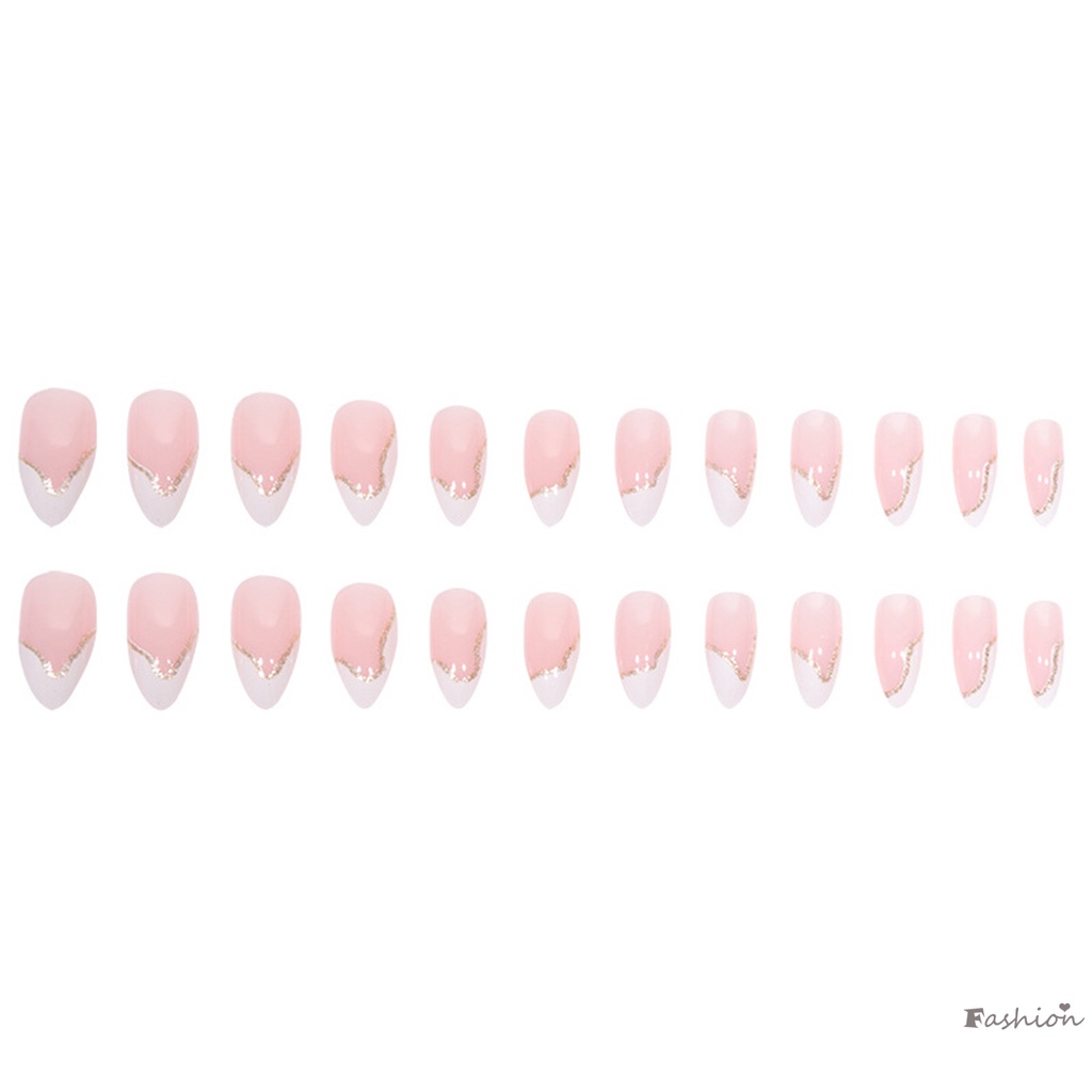 Móng Tay Giả Kiểu Pháp Bất Đối Xứng Kèm Phù Hợp Với Radian Và Độ