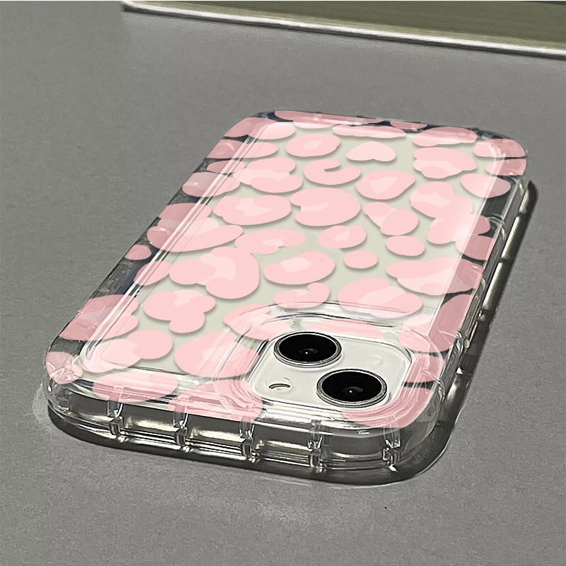 Ốp Điện Thoại Silicon TPU Mềm Trong Suốt Họa Tiết Da Báo Chống Sốc Cho IPhone 14 13 11 12 Pro XS Max X XR 7 + 8 Plus