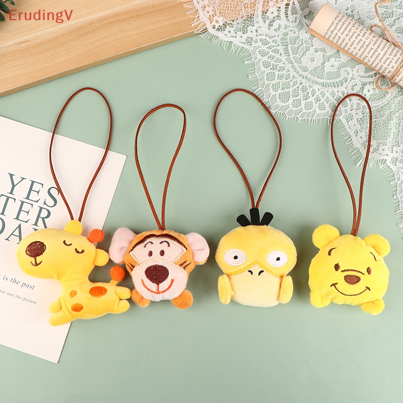 [ErudingV] Móc Chìa Khóa / Tên / Gấu / Hươu Cao Cổ / Vịt Bông Hoạt Hình Dễ Thương Chống Thất Lạc Trang Trí Túi X