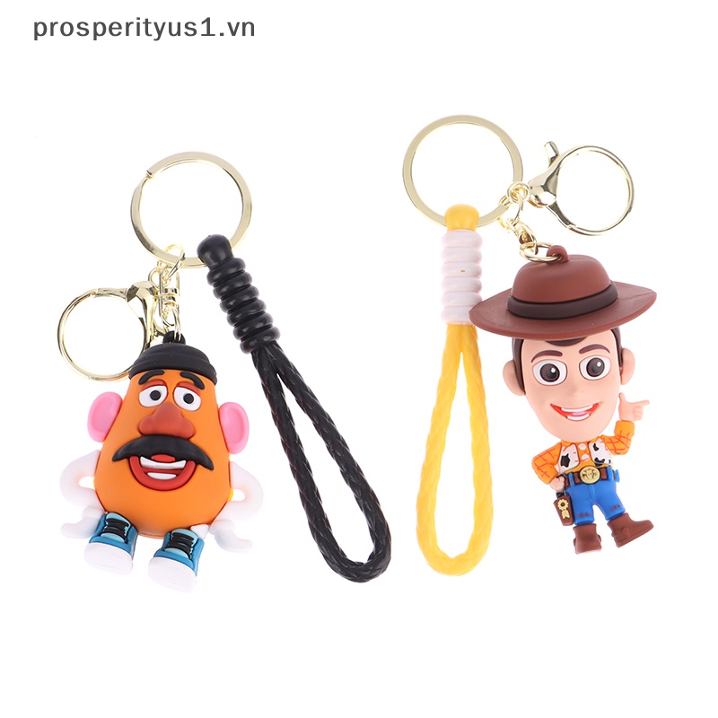 DISNEY [prosperityus1] Móc Khóa Búp Bê Hoạt Hình Toy Story Buzz Lightyear Woody Lotso [VN]