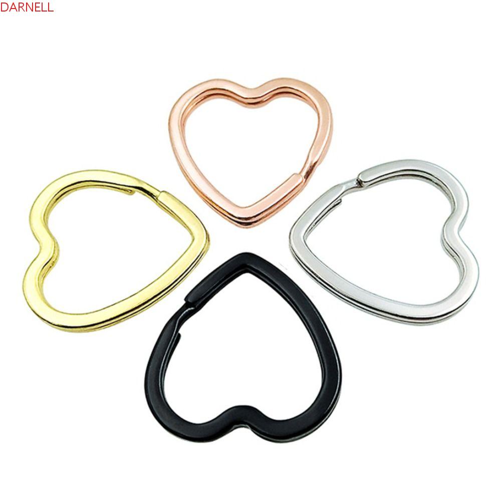 Móc Khóa Hình Trái Tim Bằng Thép Không Gỉ 3.1 * 3.1cm