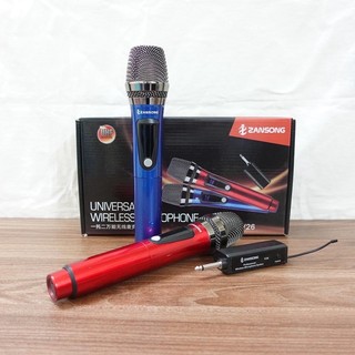 Micro Không Dây Đa Năng Zansong V26 | Cặp Micro Chất Lượng, Lọc Tạp Âm sạch Tiếng | Bảo hành 6 tháng