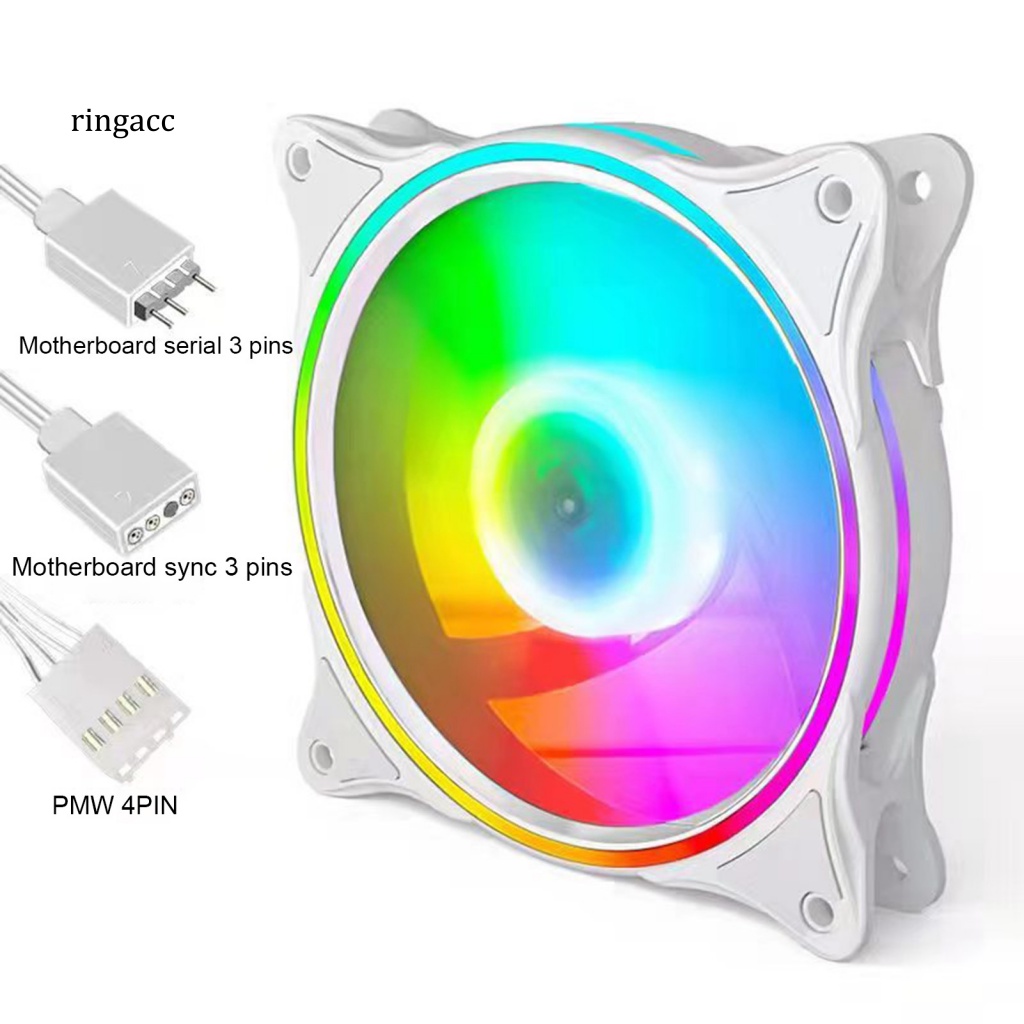 Quạt Tản Nhiệt CPU RGA 5V ARGB Hiệu Ứng Ánh Sáng Tốc Độ Cao Không Trơn Điều Khiển Nhiệt Độ Không Khí Thông Minh Cho PC