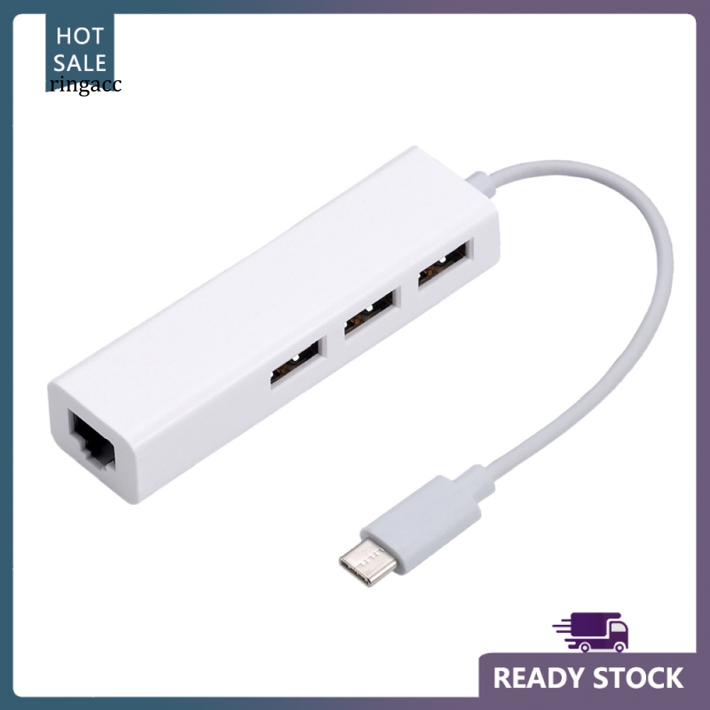 Bộ Chia Cổng USB / Type-C 3 Cổng USB2.0 RJ45 Lan Card