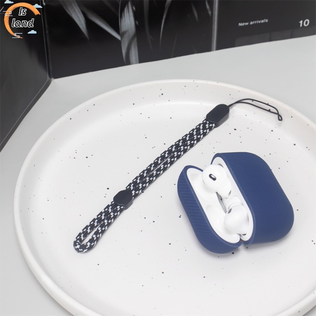 Vỏ Bảo Vệ Hộp Sạc Tai Nghe A Tripod Aripods Pro 2 Bằng Silicon Mềm Họa Tiết Lượn Sóng Màu Trơn Chống Bụi