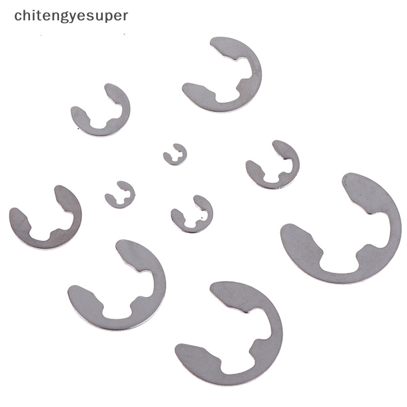 Hộp 120 Kẹp Chữ E Bằng Thép Không Gỉ 304 M1.5 ~ M10 CGS