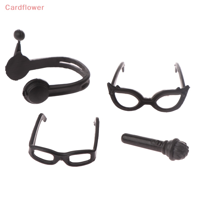 (MớI) Bộ 2 MảNh Mic Mini + KíNh MáT + Tai Nghe 1: 12 Trang Trí Nhà BúP Bê