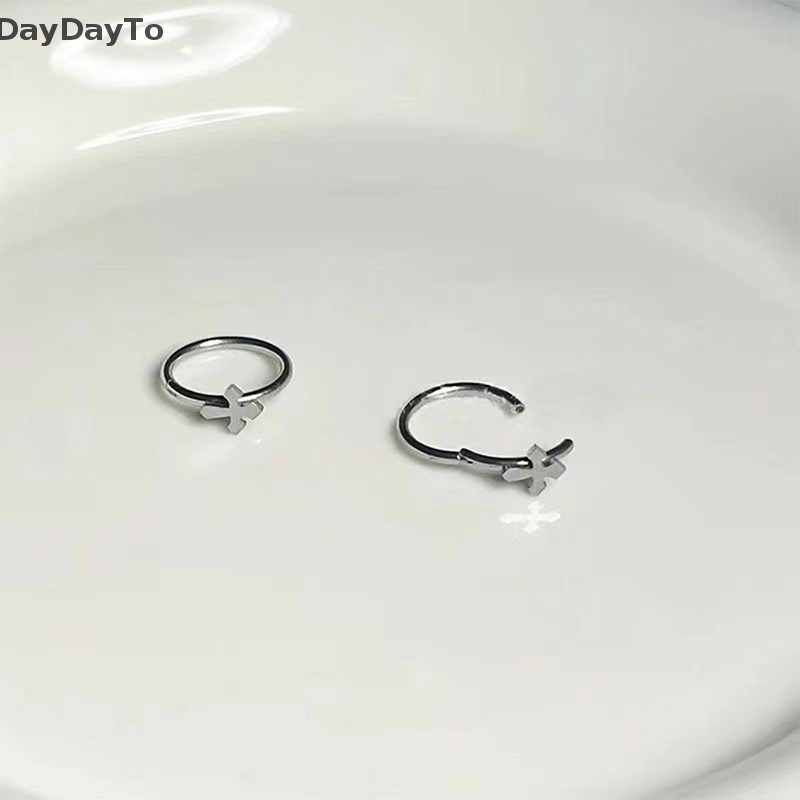 Khuyên Xỏ Môi Bằng Thép Titan Thiết Kế Chéo Sg Labial Cá Tính Cho Nữ Daydoyto