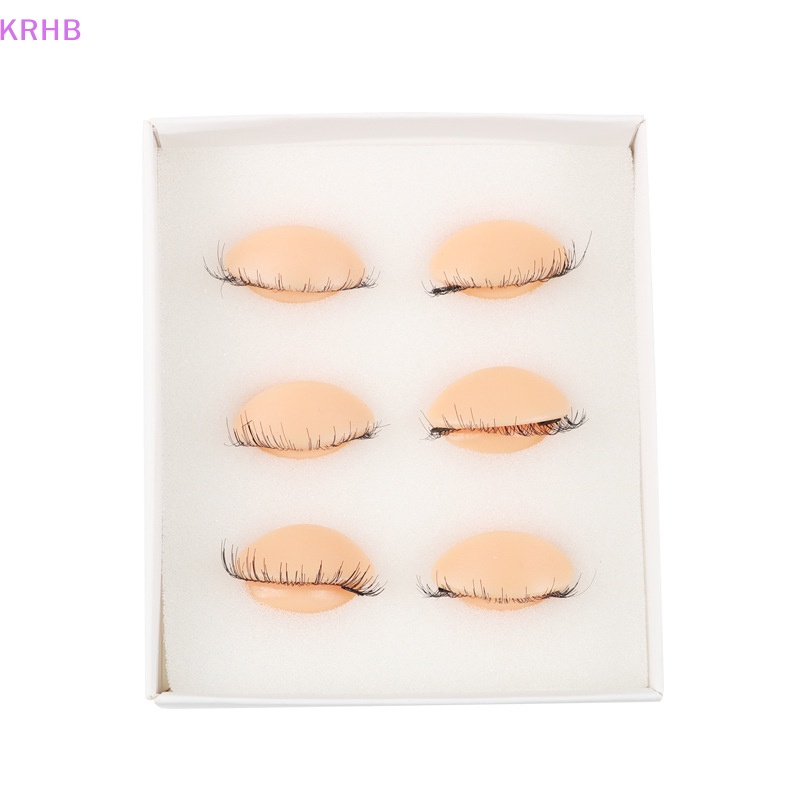 Mô Hình Đầu Ma Nơ Canh Luyện Tập Nối Mi Bằng Silicon Có Thể Tháo Rời KRHB Mới