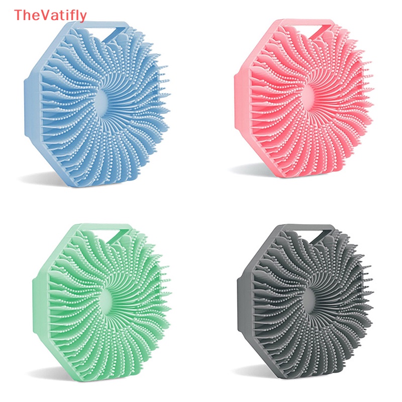 1 Bàn Chải Silicone Vệ Sinh Cơ Thể Hình Đa Giác Tiện Dụng