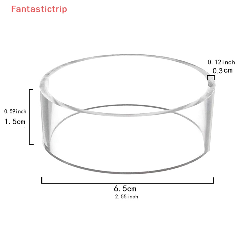 1 Giá Đỡ Trưng Bày Bóng Đá / Bowling Hình Tròn Bằng Acrylic Tiện Dụng