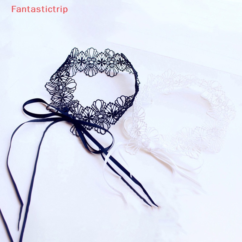 [Fantastictrip] Vòng Cổ Choker Ren Dễ Điều Chỉnh Phong Cách Gothic Ngọt Ngào Đáng Yêu Có Thể Tháo Rời Trang Sức Tiệc Cosplay Cho Nữ
