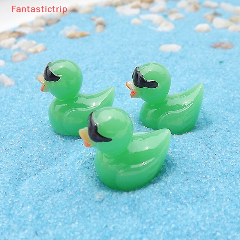Set 5 Đồ trang trí Chú Vịt Mini Bằng Nhựa Resin Trang Trí Tiểu Cảnh / Bể Cá / Nhà Búp Bê Mới