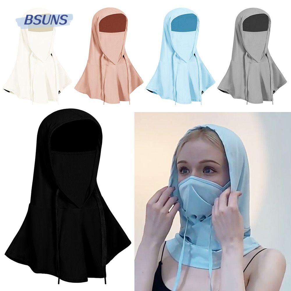 Mũ Chống Nắng Bằng Lụa Lạnh Thoáng Khí Bảo Vệ Cổ Cho Hoạt Động Ngoài