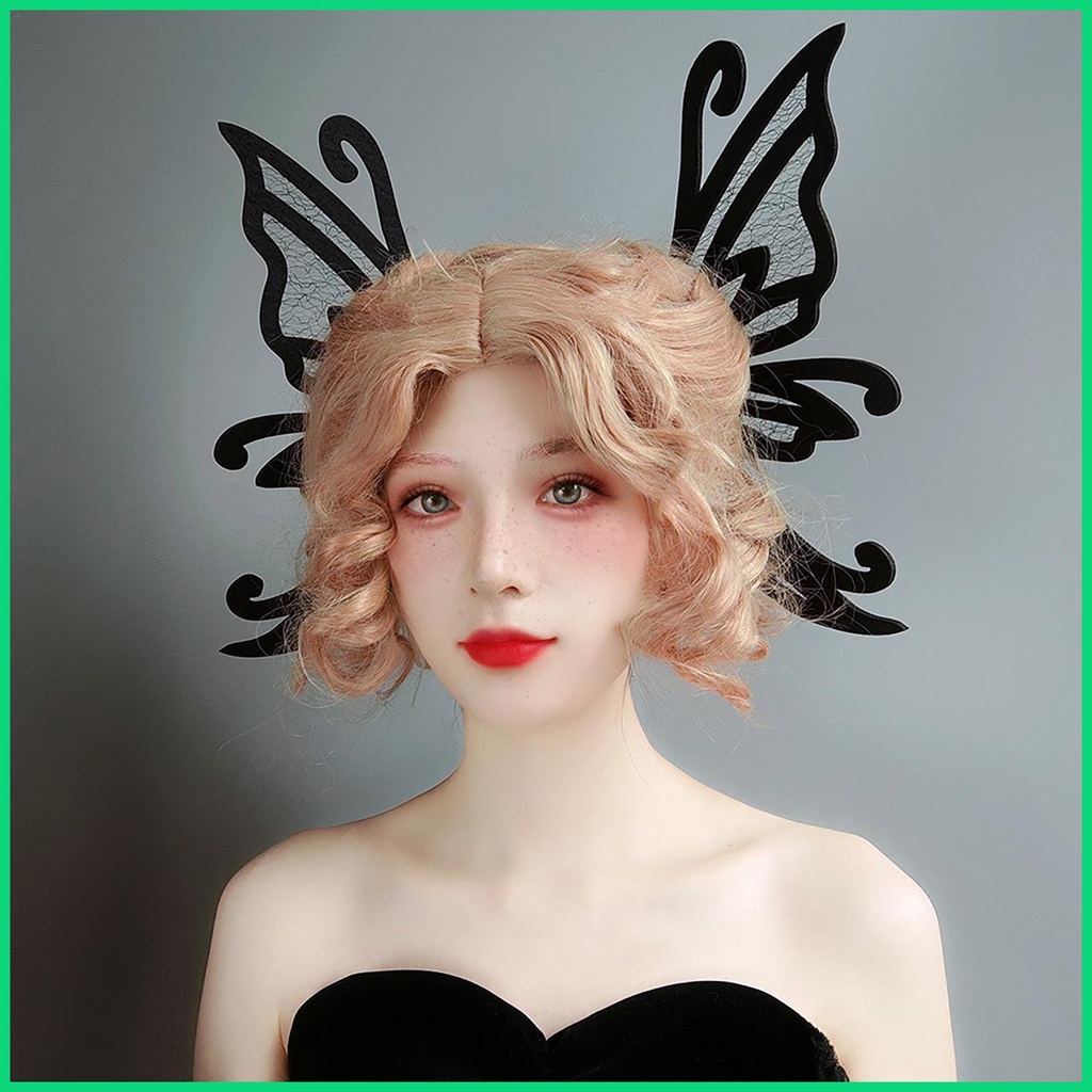 Kẹp Tóc Hình Bướm Màu Đen Phong Cách Gothic Thời Trang Dự Tiệc Cho Nữ