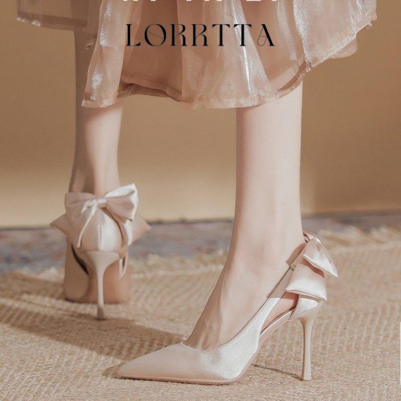 LORRTTA giày cao gót nữ giày nữ bít mũi đính tinh thể 2023NEW 22Z23052408